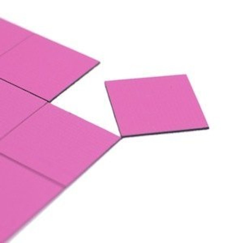 ３＋磁铁（拼贴）方块　　　　　　　　　霓虹 · 粉 - 冰箱贴/磁贴 - 压克力 粉红色