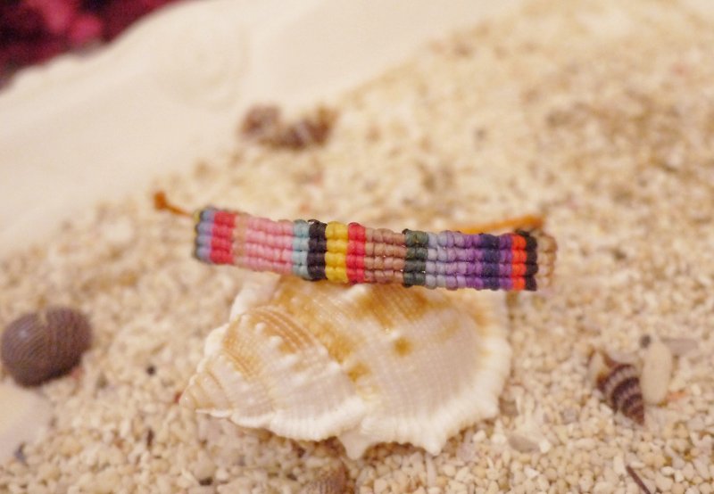 【彩色世界】蚕丝蜡线 编织手环 - 手链/手环 - 其他材质 多色