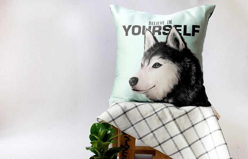 哈士奇犬枕头 Siberian husky dog - 枕头/抱枕 - 其他材质 多色