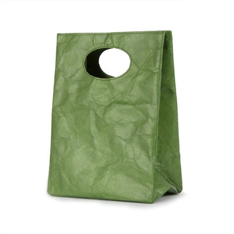 【Tyvek专利纸纤维】随手涂鸦防水两用袋--橄榄绿 - 其他 - 纸 绿色