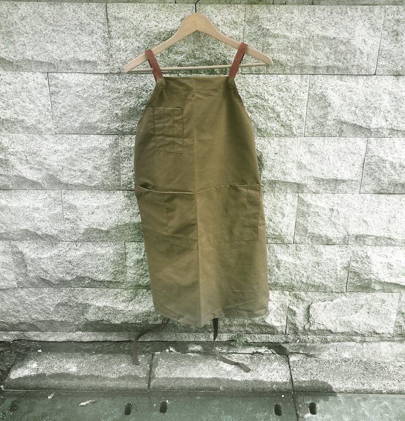 Sienna职人工作服围裙 - 围裙 - 聚酯纤维 绿色
