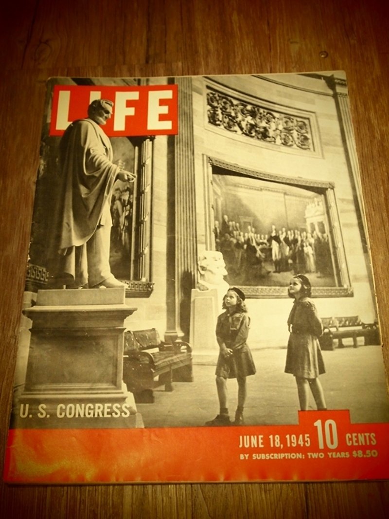 1945年6.18 LIFE 老牌杂志 二战期间 - 刊物/书籍 - 其他材质 黑色