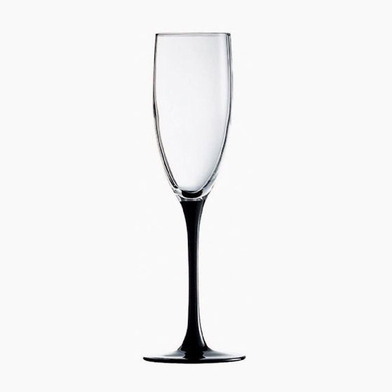 170cc【MSA法国黑色香槟杯】法国黑天鹅高脚香槟杯 情人节 生日 结婚礼物 - 酒杯/酒器 - 玻璃 黑色
