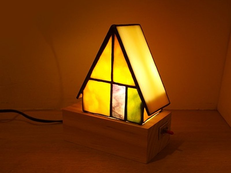温暖 镶嵌玻璃桌灯 /彩色玻璃/夜灯 - 灯具/灯饰 - 玻璃 黄色
