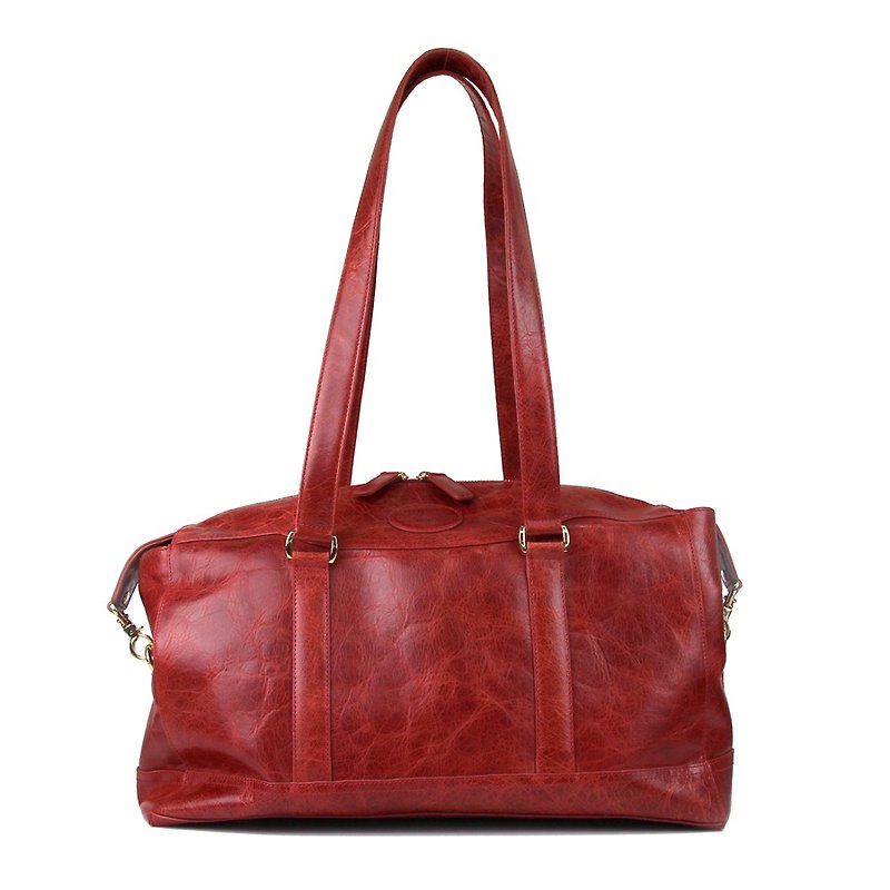 轻旅行手袋(肩背) - 侧背包/斜挎包 - 真皮 红色