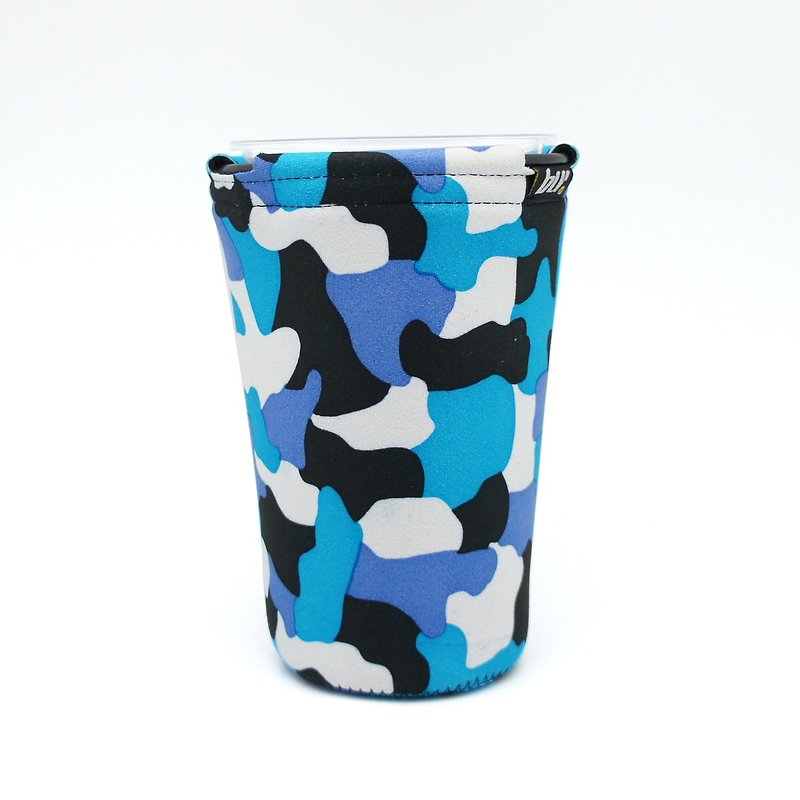 BLR 万用 杯架 可拆式 多用途 饮料杯套 色块迷彩蓝 WD15 - 随行杯提袋/水壶袋 - 其他材质 蓝色