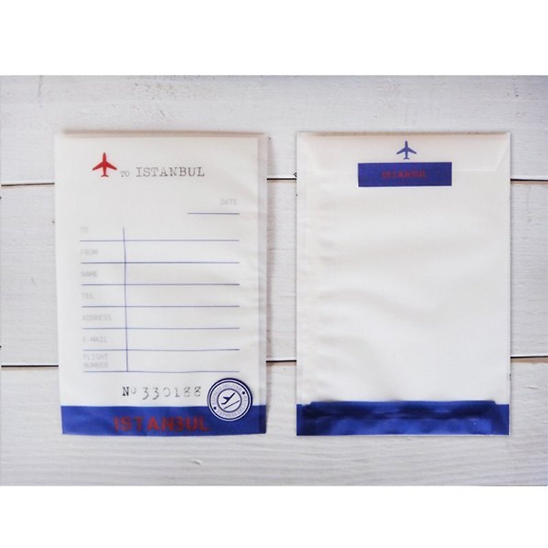 飞行信封袋-依斯坦堡 - 信封/信纸 - 纸 蓝色