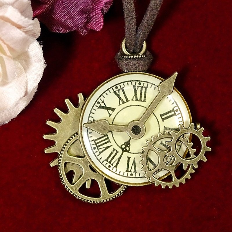 时钟齿轮项链_Steampunk - 项链 - 其他材质 咖啡色