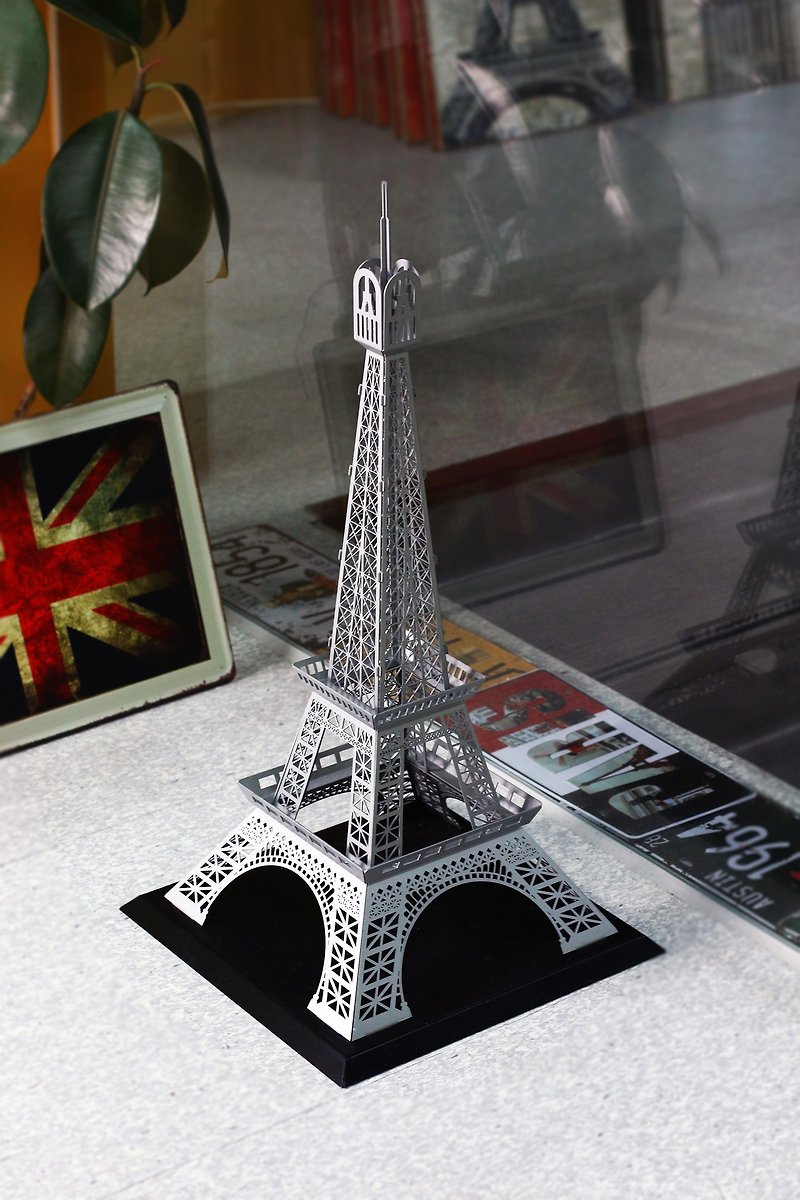 【OPUS东齐金工】法国巴黎艾菲尔铁塔 建筑精品模型/金属定制化 - 摆饰 - 其他金属 灰色
