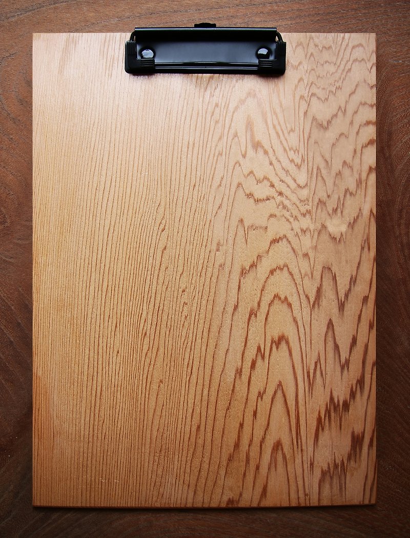 【美国侧柏】原木板夹 - 文件夹/资料夹 - 木头 咖啡色