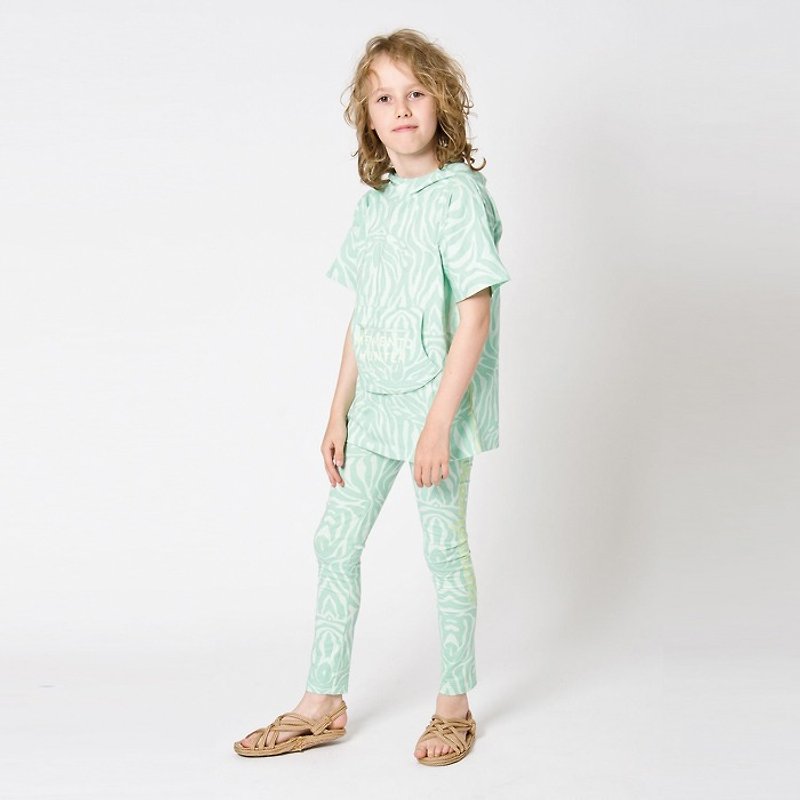瑞典有机棉贴腿裤2岁至12岁 - 童装裤 - 棉．麻 绿色