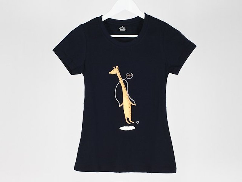 长颈鹿跳绳 Rope Skipping 女生 - 女装 T 恤 - 棉．麻 