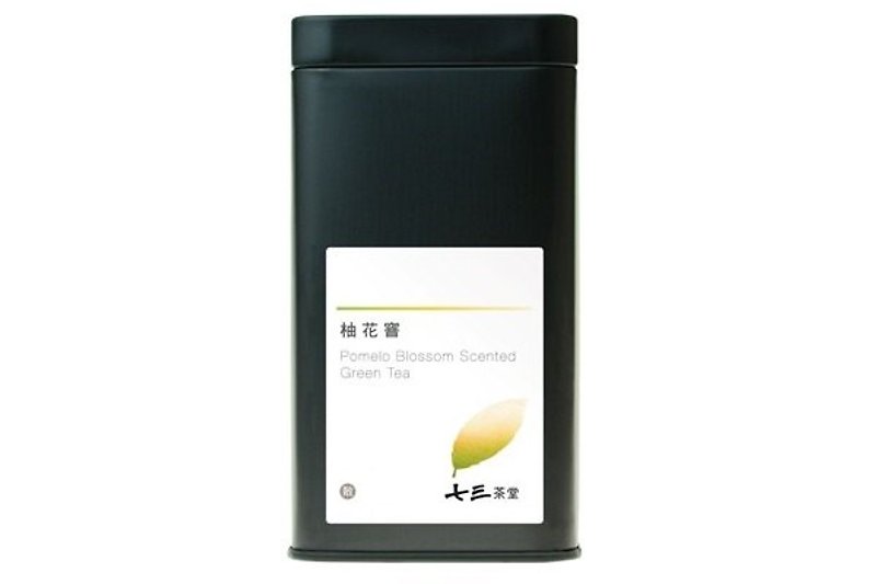 【七三茶堂】柚花窨/茶叶/大铁罐-50g - 茶 - 植物．花 黑色