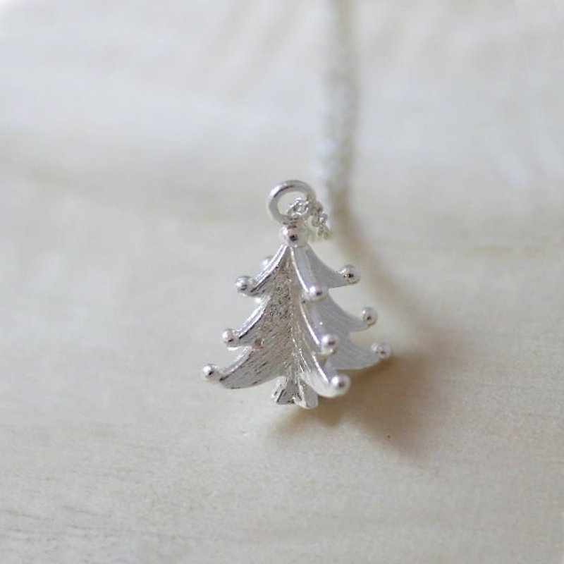【金夏琳 · 饰品】 圣诞树项链 纯银 - 项链 - 其他金属 