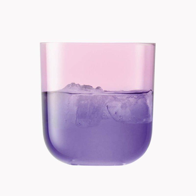 420cc【可刻字的渐层手工杯】(薰衣草紫色)英国LSA Mezzo Glass 彩色玻璃刻字水杯 - 酒杯/酒器 - 玻璃 紫色