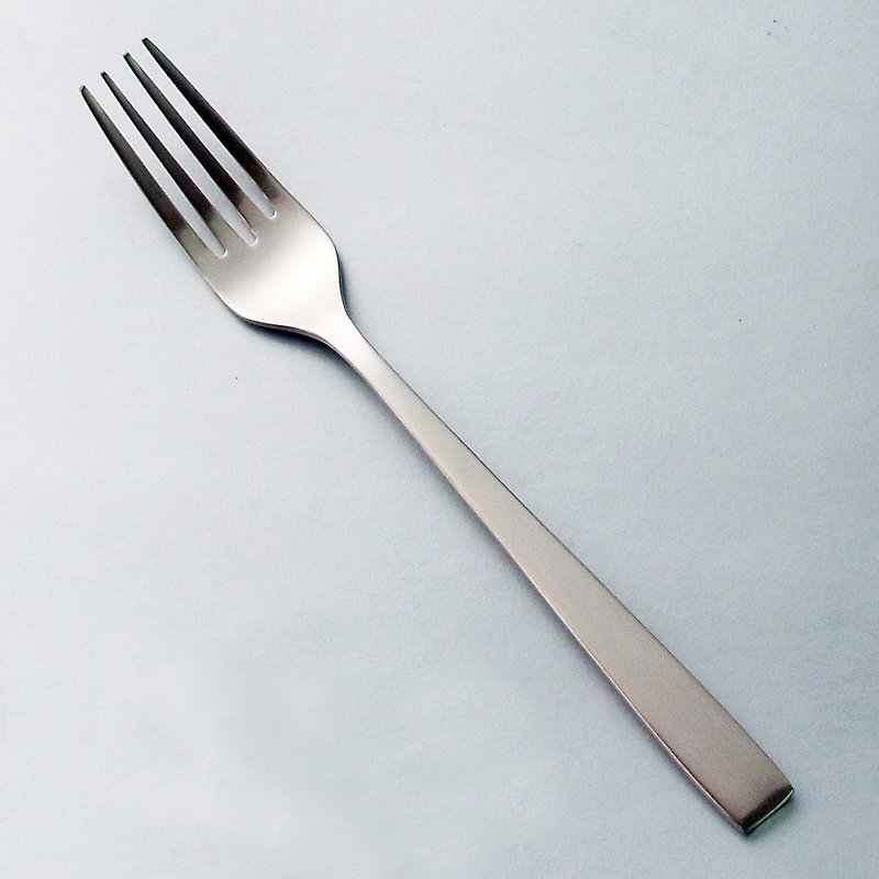 【日本Shinko】日本制 设计师系列 素直-小餐叉 - 餐刀/叉/匙组合 - 不锈钢 银色