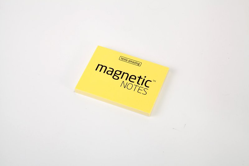 /Tesla Amazing/ Magnetic Notes 磁力便利贴 S-Size 黄 - 贴纸 - 纸 黄色