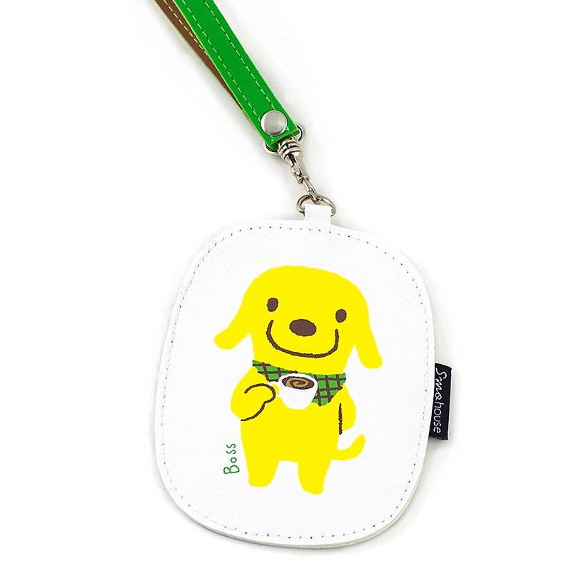 【BiBi】多用途票卡夹 : 狗店长品咖啡 - 证件套/卡套 - 塑料 黄色