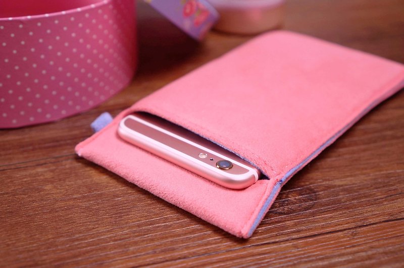 Ob2 基本款二代【粉金静蓝】可擦拭手机套-适用全手机型号保护套 - 手机壳/手机套 - 聚酯纤维 粉红色