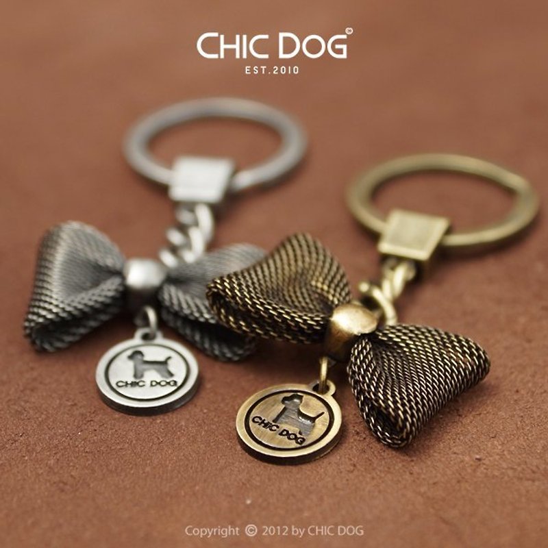 CHIC DOG蝴蝶结钥匙圈(古银色) - 其他 - 其他材质 灰色