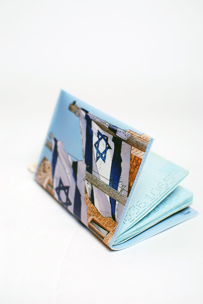 LOVE。ISRAEL。护照套 - 护照夹/护照套 - 防水材质 蓝色