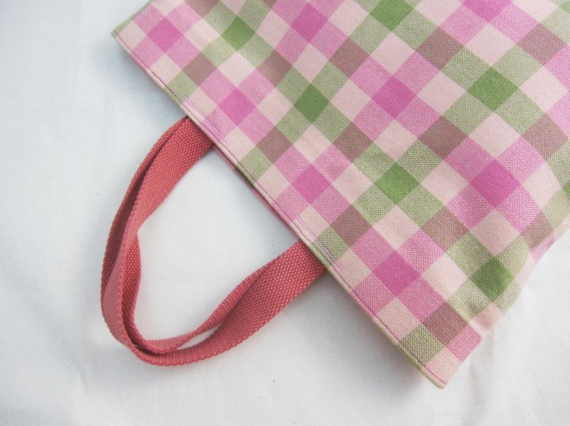 格子跳舞手提包 - 手提包/手提袋 - 其他材质 粉红色