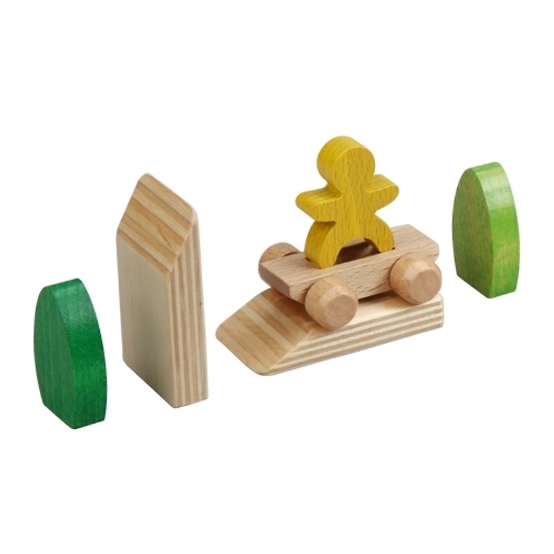亲子乐园-滑板车 Family Domino-Skateboard - 玩具/玩偶 - 木头 