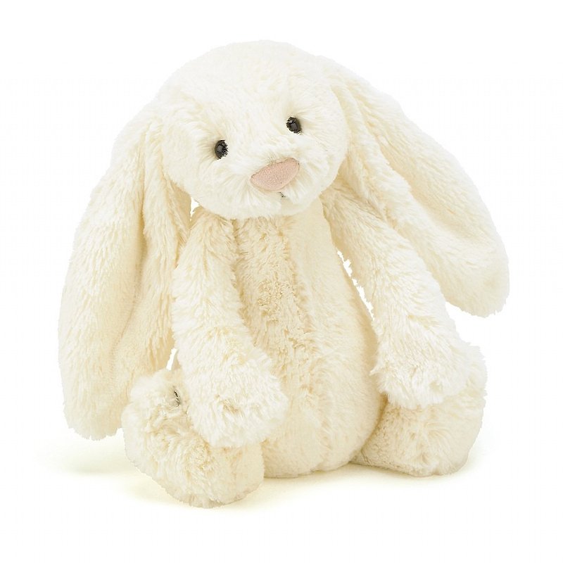 Bashful Cream Bunny 典雅白兔 31cm - 玩偶/公仔 - 聚酯纤维 白色