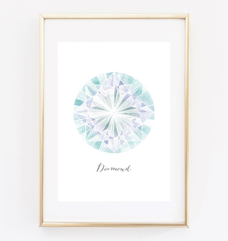 Diamond(紫) 可定制化 挂画 海报 - 墙贴/壁贴 - 纸 