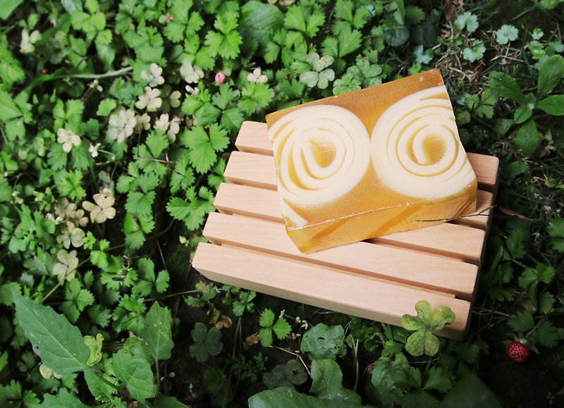 【台湾桧木】台桧和风肥皂盘 - 卫浴用品 - 木头 金色