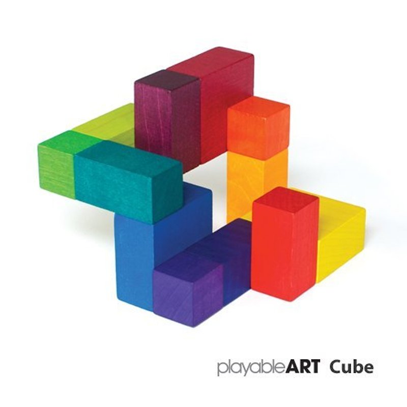 PlayableART  Cube - 摆饰 - 木头 多色