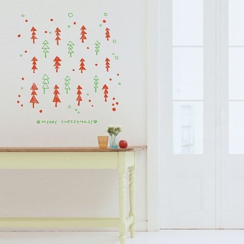 《Smart Design》/ 小点阵圣诞树 Pixel X'mas Tree / 无痕壁贴 - 墙贴/壁贴 - 其他材质 多色