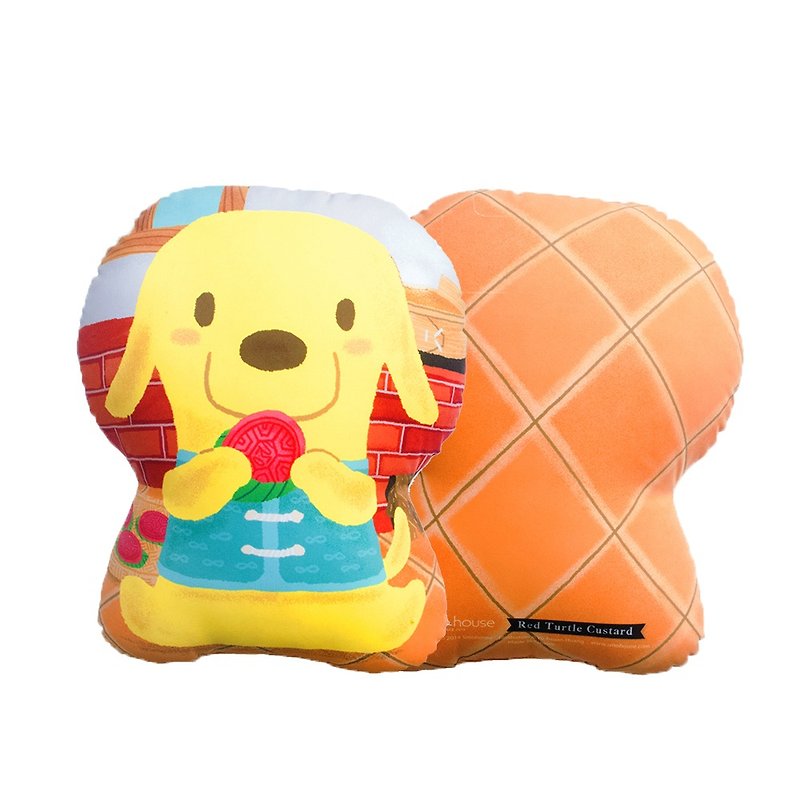 台式点心抱枕 : 红龟粿 - 枕头/抱枕 - 其他材质 黄色