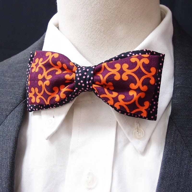 雅痞橘藤领结 bowtie - 领带/领带夹 - 其他材质 紫色