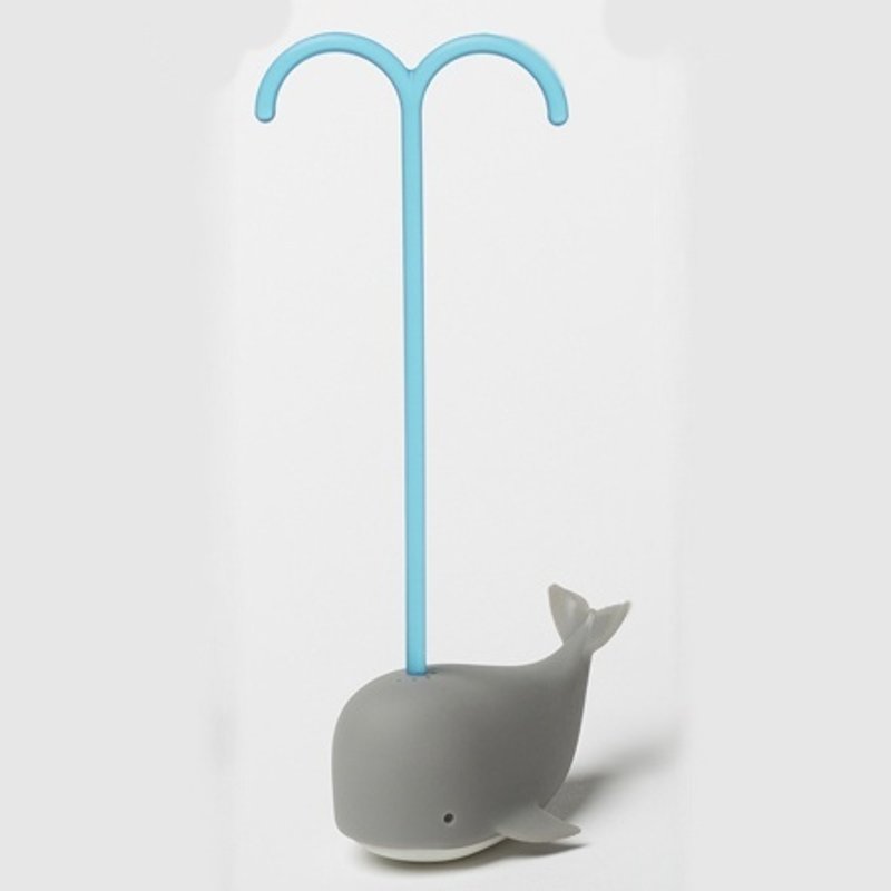 鲸鱼泡茶器-灰 - 茶具/茶杯 - 硅胶 灰色