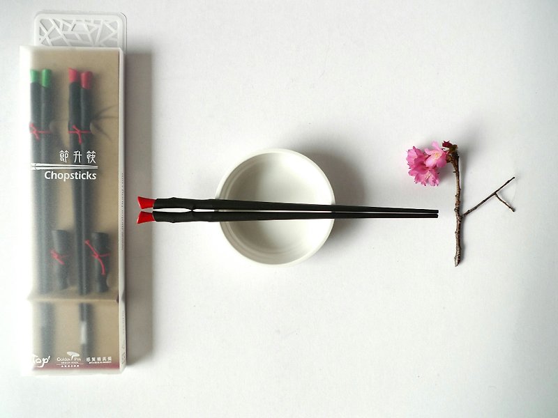 节升筷(双入组)Bamboo Chopsticks(two pairs) - 筷子/筷架 - 其他材质 黑色