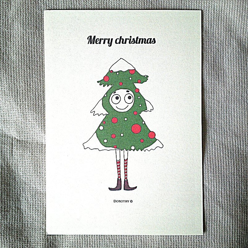 圣诞节明信片-M1 - 卡片/明信片 - 纸 多色