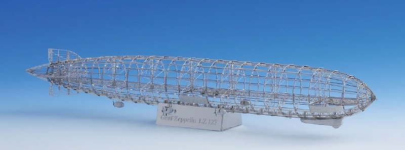 [SUSS] 日本进口Graf Zeppelin LZ127 齐柏林飞船  日本设计制造/进口不锈钢高质感精细飞船模型模型-包邮优惠 - 其他 - 其他金属 灰色