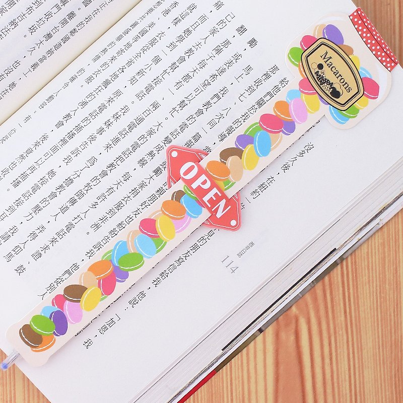 【欧士OSHI】指标书签笔-马卡龙  书夹  原子笔 - 其他 - 塑料 粉红色
