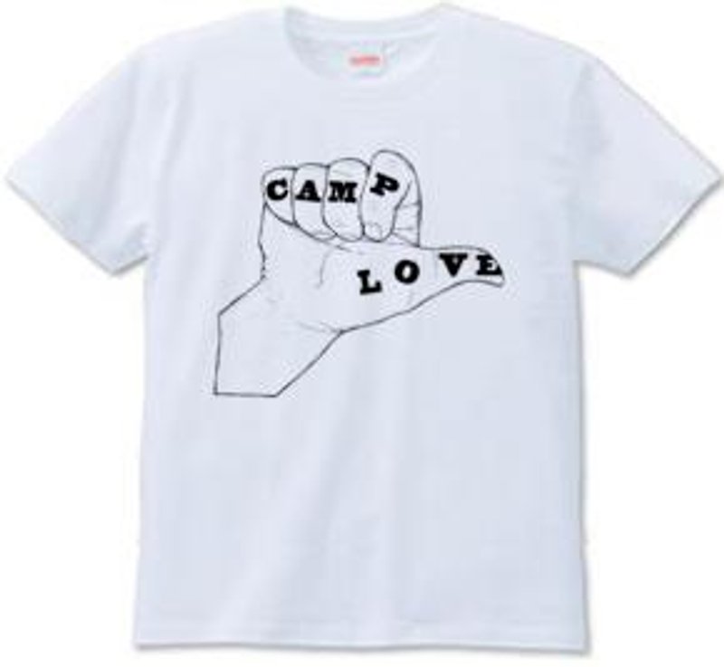CAMP LOVE（T-shirt 6.2oz） - 男装上衣/T 恤 - 其他材质 白色