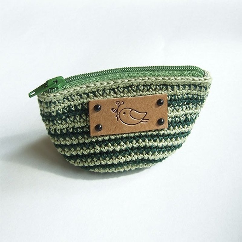 [Colorvor] 手工编织立体零钱包--原野小鸟 - 零钱包 - 其他材质 绿色