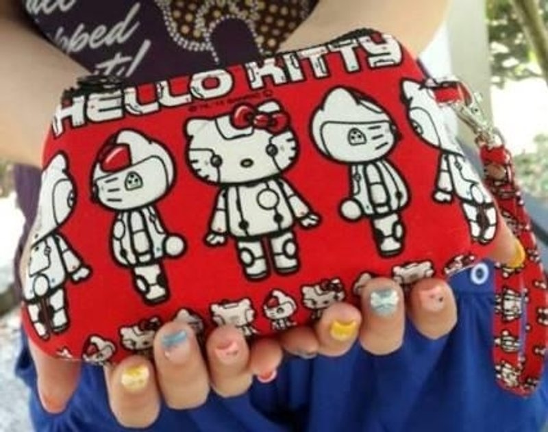 限量Hello Kitty机器人猫幸福 手拿万用包 - 皮夹/钱包 - 其他材质 红色