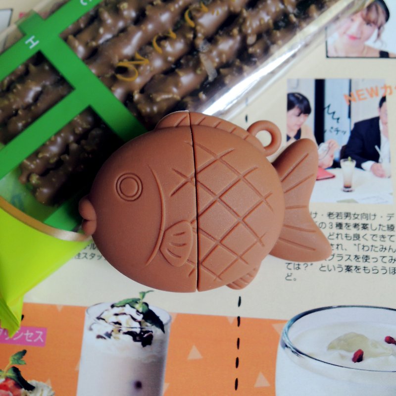 Kalo卡乐创意鲷鱼烧USB-巧克力香蕉4G 随身碟 耶诞礼物 - U盘 - 硅胶 