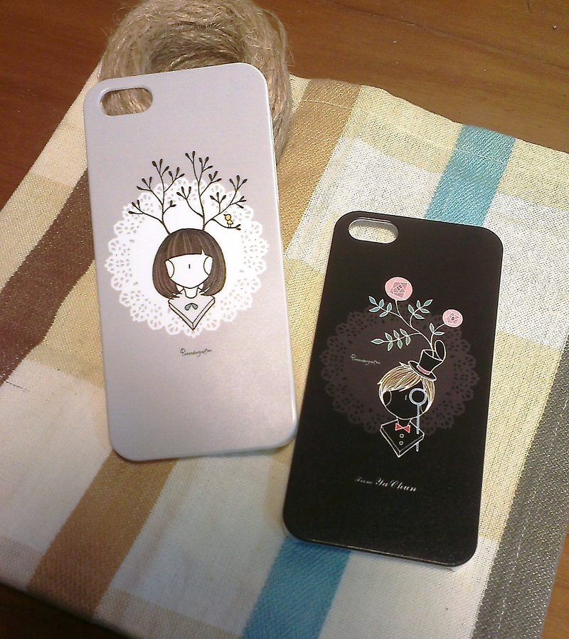 ♥森林女孩／iPhone5手机壳 - 手机壳/手机套 - 塑料 灰色