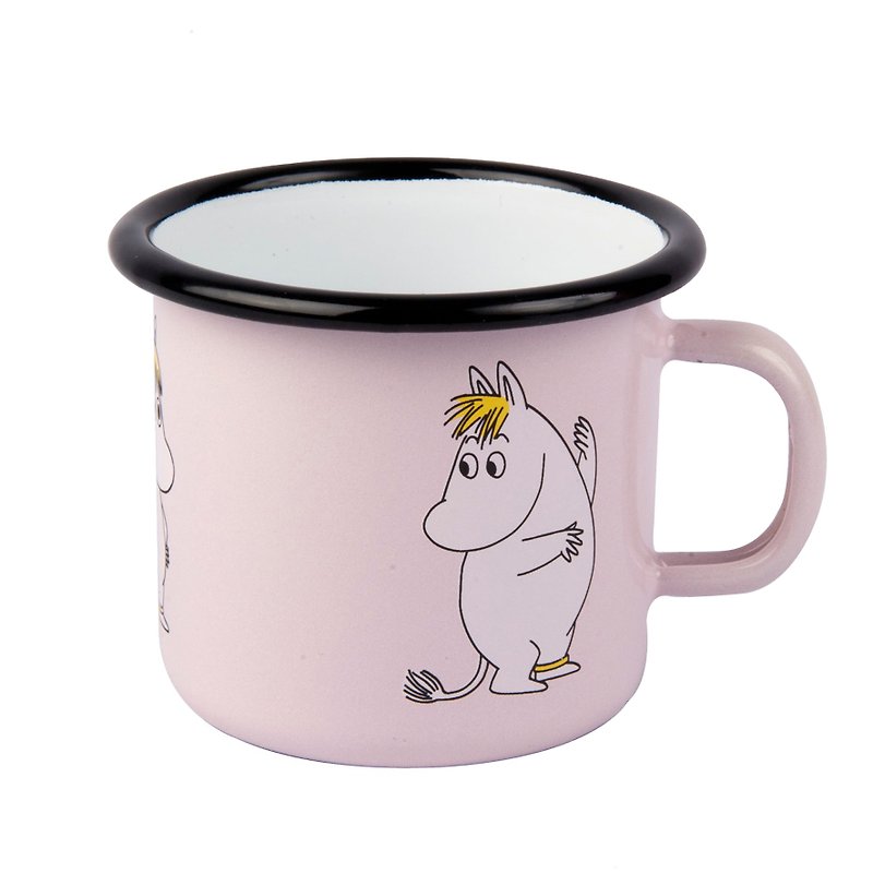 Moomin芬兰噜噜米珐琅马克杯2.5 dl (粉红色) 情人节礼物 - 咖啡杯/马克杯 - 纸 粉红色