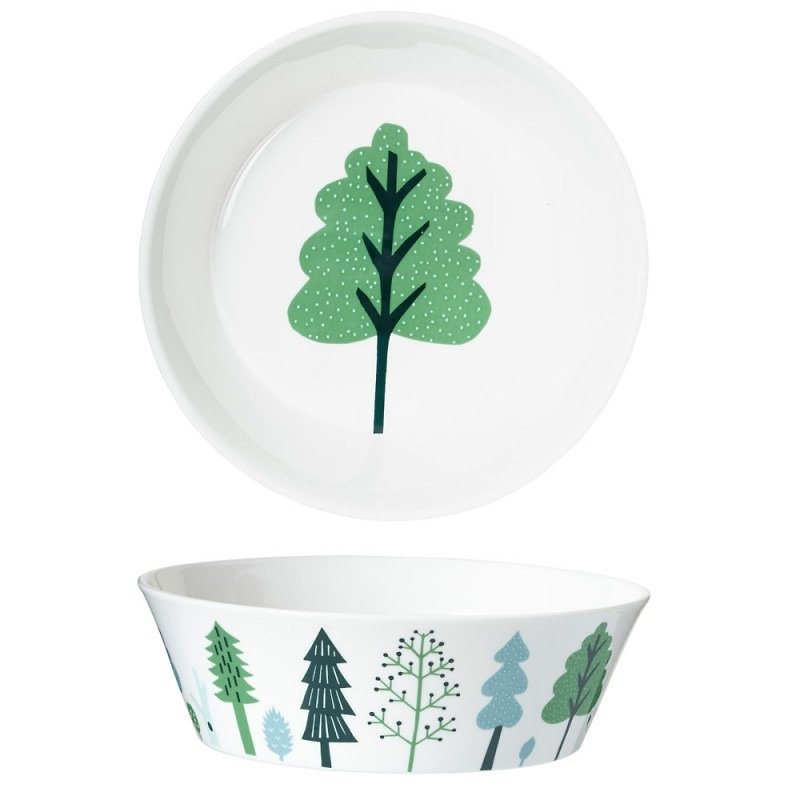 Forest 骨瓷餐碗-大 | Donna Wilson - 碗 - 瓷 白色
