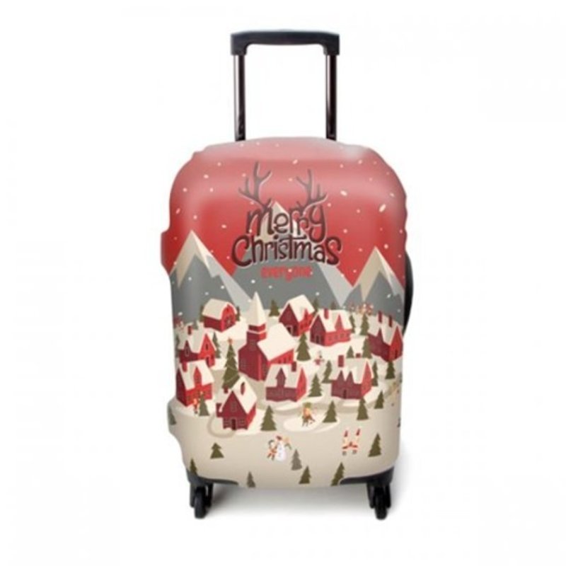 弹力箱套│耶诞小镇【L 号】 - 行李箱/行李箱保护套 - 其他材质 粉红色