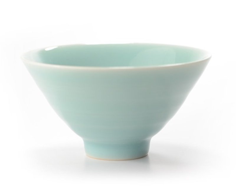 暮暮 青白磁茶碗 - 碗 - 瓷 绿色