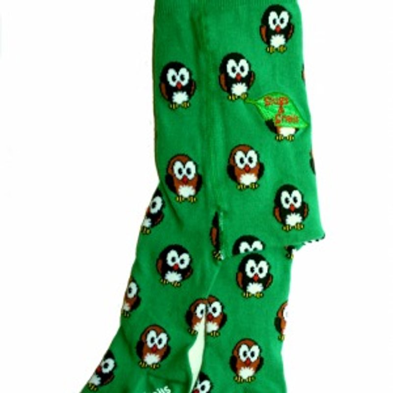 2014  秋冬Slugs & Snail 猫头鹰有机棉裤袜 - 其他 - 棉．麻 绿色