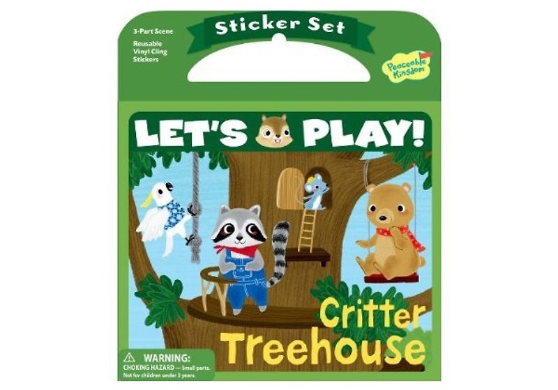 [授权商品] Critter Treehouse动物树屋静电贴纸组 - 贴纸 - 塑料 多色